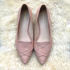Cole Haan Blush Pink Leather Loafers